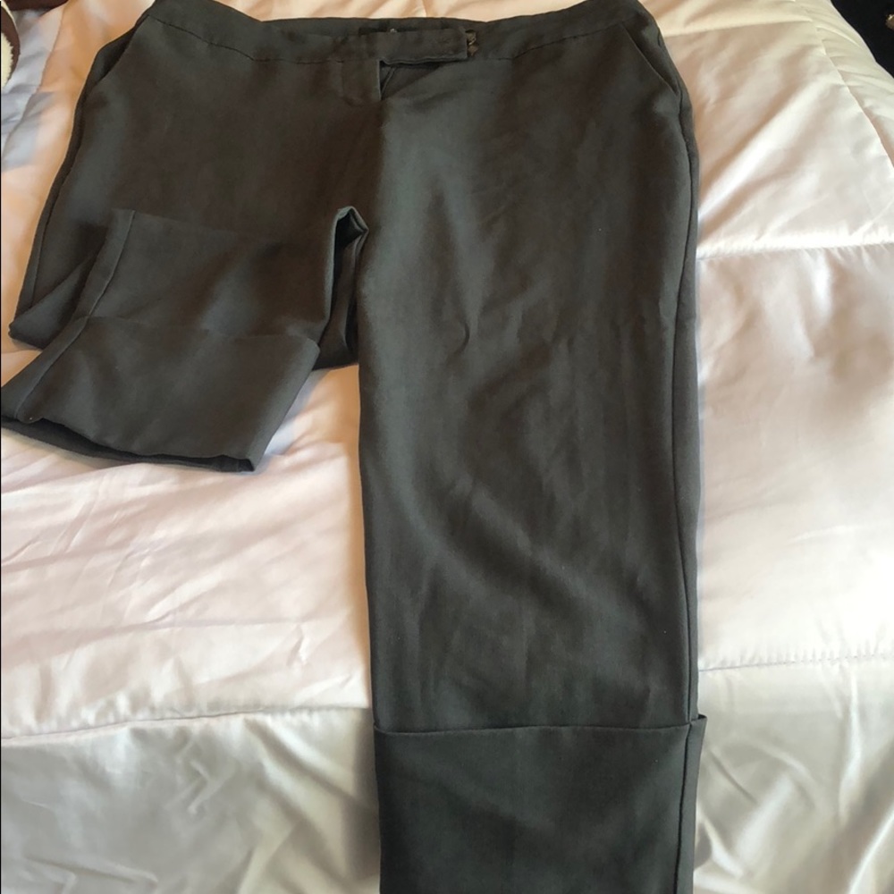 Gray dress capris